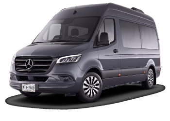 Camioneta Sprinter marca mercedes benzs color gris oscura