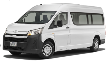 Camioneta Toyota Hiace color blanco